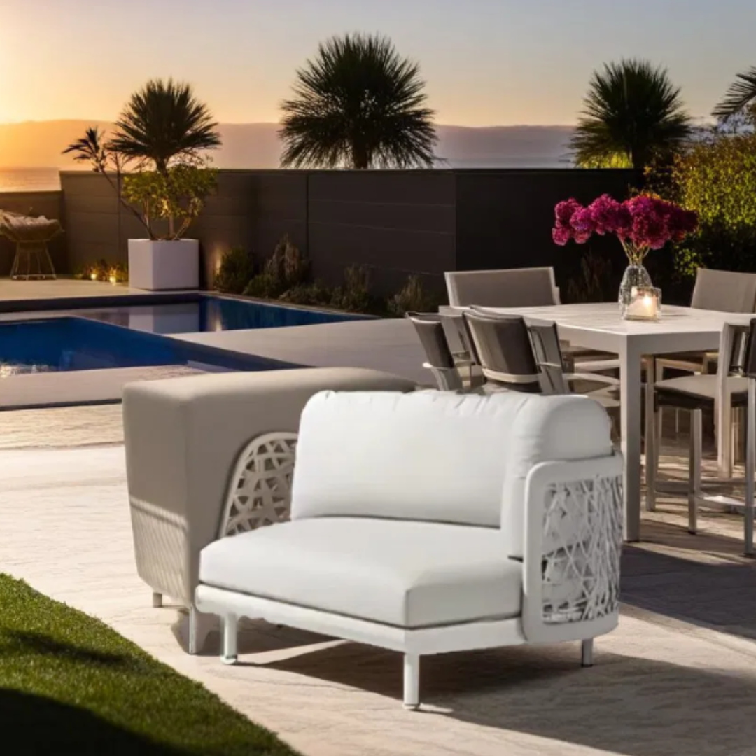 Zuni B left hand curved chair