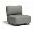 Rina  armless chair